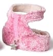 PINK - Soft Pink Cowboy Dog Adjustable Collar with Chrome Star Charm - X-SMALL