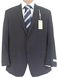 IMAGE OF Michael Kors Mens SB 2 Button Navy Blue Pinstripe Wool Suit