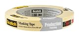 3M 2020 Scotch Masking Tape for Production Painting, 3/4-Inch x 60-Yard, 1-Pack