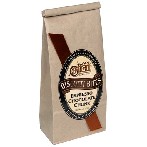 GiGi Biscotti, Espresso Chocolate Chunk, 6-Ounces (Pack of 4) by GiGi Biscotti