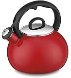 Cuisinart CTK-EOS17R Aura Enamel-on-Steel Stovetop Teakettle, Red