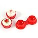 3D Cute Lovely Cream Cake Portable Mini Contact Lenses Case Holder Box Red