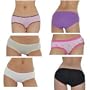 10 Pack: Womens comfort fit cotton brief panties. Very comfortable yet sexy underwear with lined crotch and elastic waistband. (Size: S)