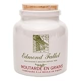 Fallot French Dijon Old Fashioned Grain Mustard in Stone Jar Crock 9 oz