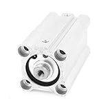 uxcell エアシリンダ アルミニウム材質 ニューマチックアクセサリー シングルロッド KCQ2B25-50