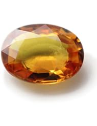 6.03 cts of 9.61x12.81x4.92 mm Oval/Mixed Cut Natural Yellowish Orange Sapphire Gemstone