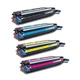 Compatible Black/Cyan/Yellow/Magenta HP Multi-pack Cartridges (6,000(black) / 4,000(color) Page Yield) for HP Color LaserJet 3600, HP Color LaserJet 3600dn, HP Color LaserJet 3600n