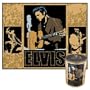ELVIS PRESLEY Wertheimer FLEECE THROW Blanket & Collector TIN