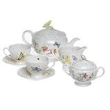 Lenox Butterfly Meadow 8-Piece Tea Set, Service for 2