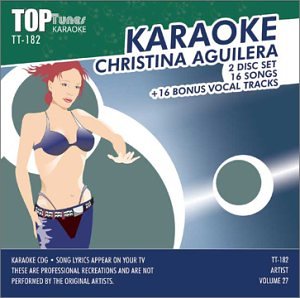 Christina Aguilera Top Tunes Karaoke CDG TT-182