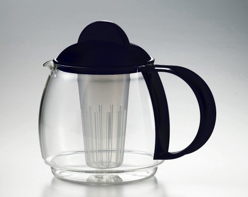 Jenaer Glas Krug mit Sieb - 1,2 l schwarz