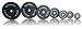 Cap Barbell Unisex-adult Workouts Black Olympic Plate Black