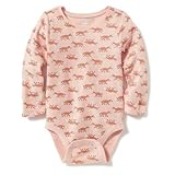 オールドネイビー OLD NAVY/ パターンワッフルニットボディスーツ フォックス ロンパース長袖 0～3ヶ月【並行輸入】