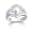 Sterling Silver Freshwater Cultured Pearl & Cubic Zirconia Swirl Ring by Cheline, Size 5