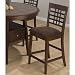 Jofran Caleb Chocolate Microfiber Counter Height Stool