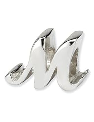 Sterling Silver Reflections Letter M Script Bead