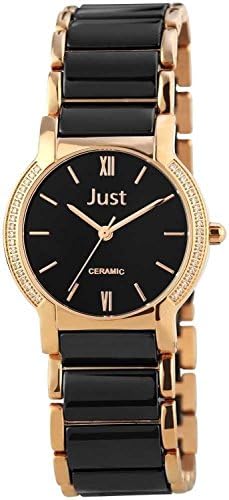 Just Watches 8351L-BK-RO 48-S8351L-WH-GD - Women's Watch, Strap ceramica Color bianco