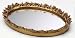 Taymor Antique Oval Mirror Trays, Gold