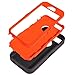 CordkingHeavy Dtuy Shockproof Dirtproof Defender Military Hybrid Impact Case for Apple iPhone 5S (not for iPhone 5/5C) - Camoflage Branch on Orange Core