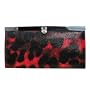 Sasha Leopard Print Faux Leather Wallet in Red / Black
