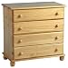 Sol Chest of Draws - 4 Drawer Antique Pine Bedroom Furniture