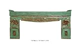 Green Chinese Antique Opera Carving Altar Table Awk1893