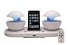 Speakal iCrystal Stereo iPod Docking Station with 2 Speakers (White)