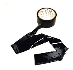 Hidden Flower Bondage Gear Black Ribbon Bondage Tape