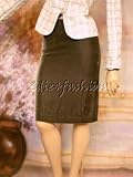 $915 New MISSONI Taupe Velvet Runway Zipper Skirt 42 8