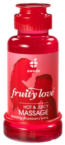 Swede Fruity Love wärmende Massage Lotion - Erdbeer Sekt - 100 ml