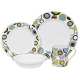 Corelle Lifestyles 16-Piece Dinnerware Set, Service for 4, Rola