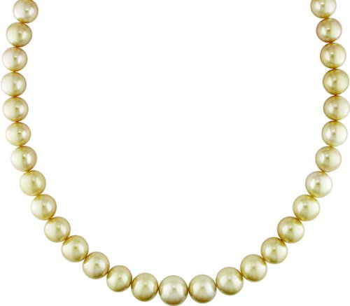 Gold South Sea Pearl Diamond Necklace