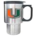 Miami Hurricanes Stainless Travel Mug - NCAA College Athletics - Fan Shop Sports Team Merchandise