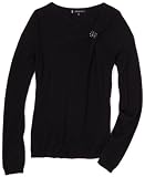 Ak Anne Klein Women's Petite Longsleeve Asymmetrical V-Neck Sweater