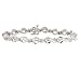 10K White Gold 1.0CTTW Diamond Baguette Bracelet