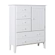 Country Lane Vintage White Armoire