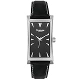Triumph Motorcycles Men's Black Dial Leather Watch #3012-01