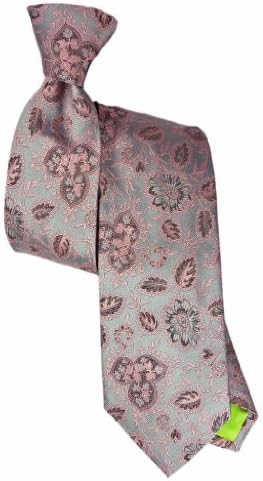 Stanley Lewis Men's Vine Silk Tie Silver
