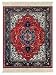 Lextra Tabriz Heriz MouseRug, 10.25 x 7.125 Inches, Red, Navy and White, One (ATH-1)