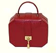 Jewelry Box Travel Case with Lock and Key in Red Sale