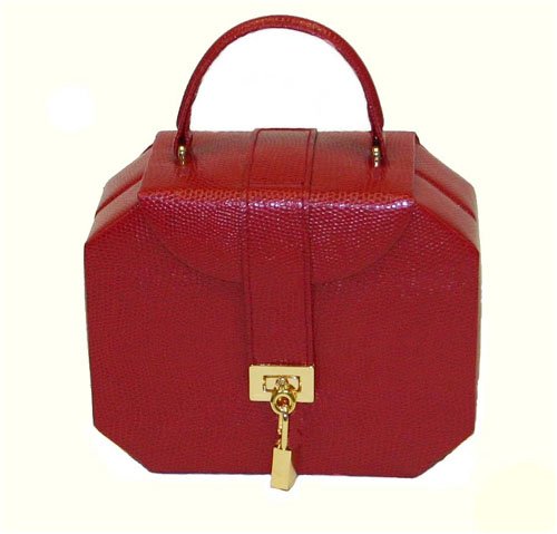 Jewelry Box with Lock and Key in Red Sale