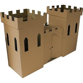 Kid-Eco Cardboard Castle Playhouse Toy (Brown)