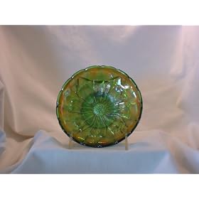 Vintage Carnival Glass, Millersburg, Cosmos Bowl, Turned up