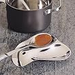 RSVP Stainless Steel Double Spoon Rest.  7"