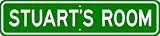 STUART ROOM SIGN - Personalized Gift Boy or Girl, Aluminum