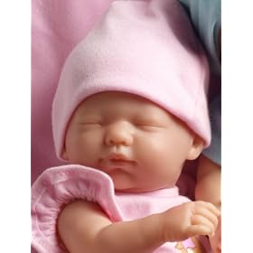 Mini La Newborn 9.5 Pink Blanket Caucasian Berenguer Doll by Berenguer