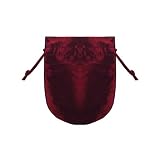Simply Satin Round Jewelry Pouch Burgundy Favor Bag 12 Piece Set
