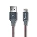 iPhone Cable , IMKEY Apple MFi Certified 6.5 Feet Braided Lightning to USB Cable for iPhone 6S / 6 Plus, iPhone SE, iPhone 5S 5C 5, iPad, iPod - (Red)