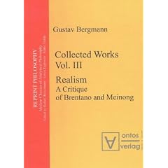 Collected Works Vol. III, Realism: A Critique of Brentano and Meinong: BD 3