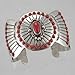 Sterling Silver and Coral Cuff Bracelet by Navajo Artist Alvin Vanderver, #10264